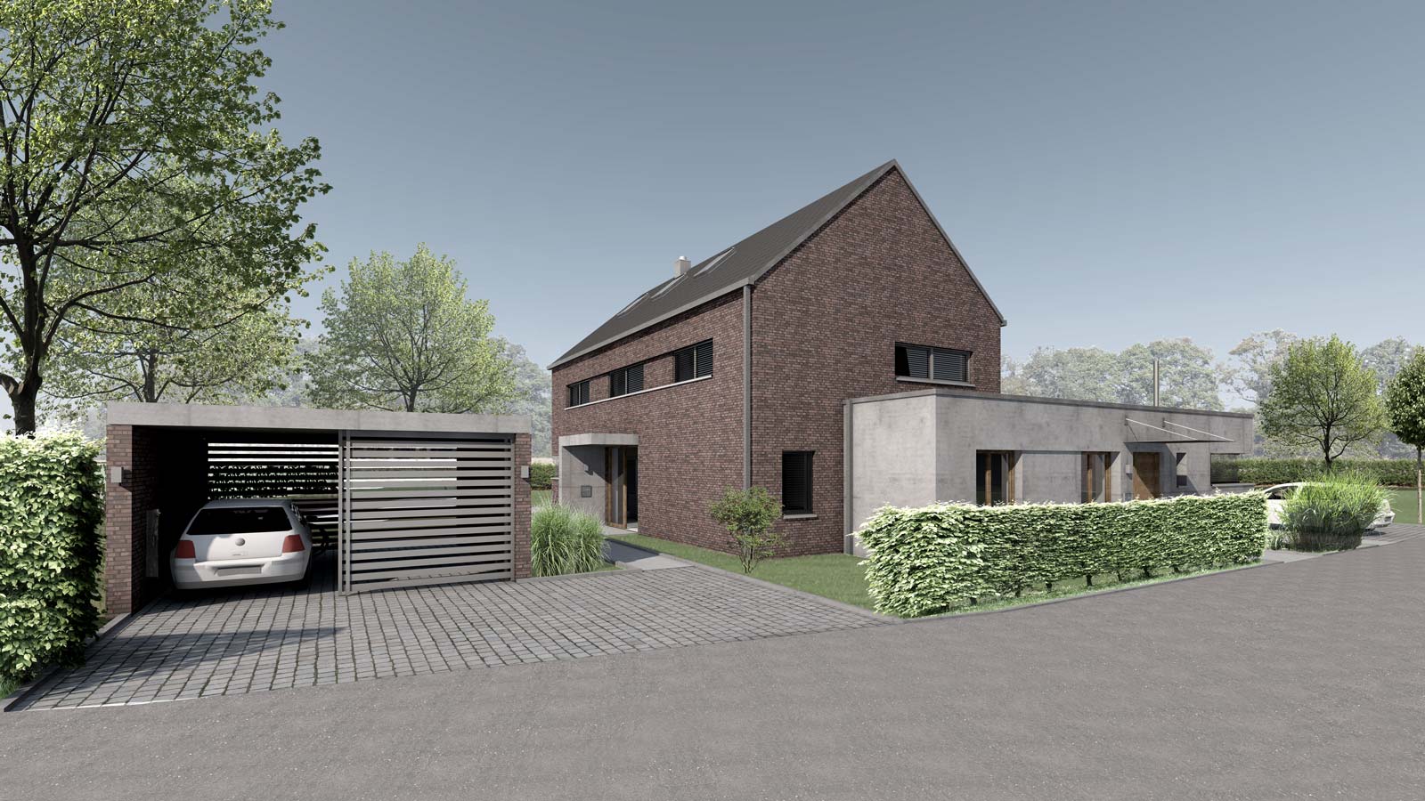 Neubau Einfamilienhaus mit Einliegerwohnung in Nordwalde, Holtfrerich Architekten